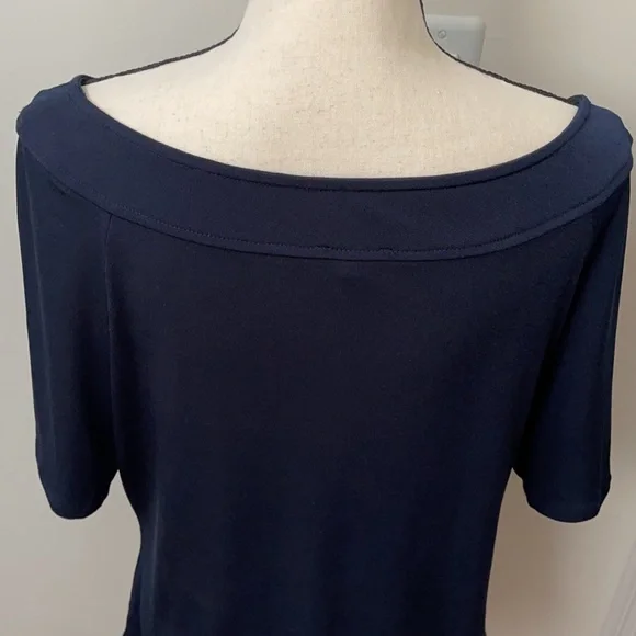 The Limited Navy Short Sleeve Blouse - Picture 12 of 15
